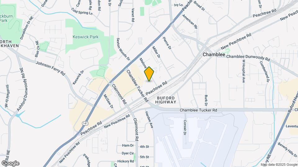 5200 Peachtree Rd Map and Location Details