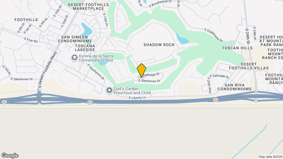 1612 E Glenhaven Dr Map and Location Details