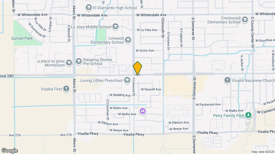 3621 S Bollinger Ct Map and Location Details