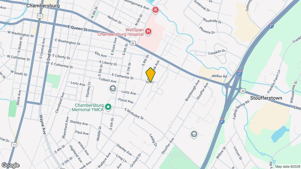 304 S Coldbrook Ave Mapa y Detalles de la Ubicación