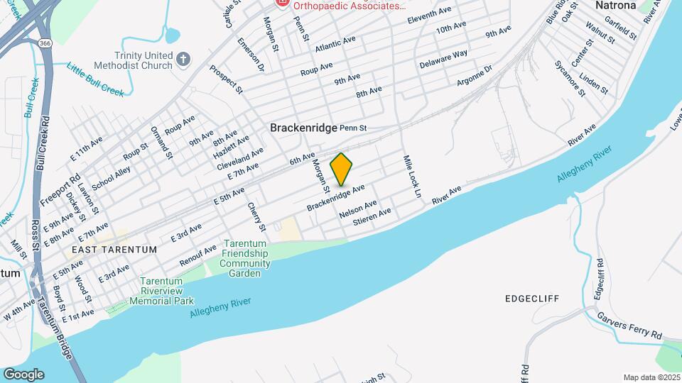 1015 Brackenridge Ave Map and Location Details