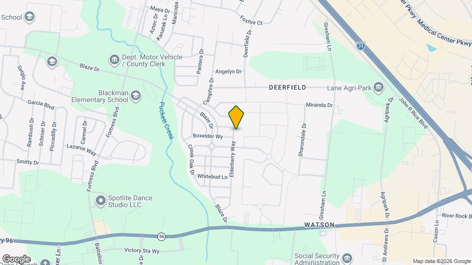 612 Elderberry Way Mapa y Detalles de la Ubicación