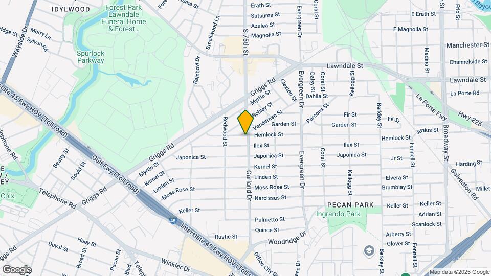 6940 Hemlock St Map and Location Details