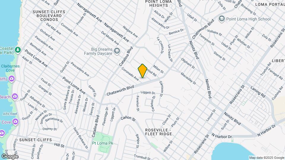 3818 Coronado Ave Map and Location Details