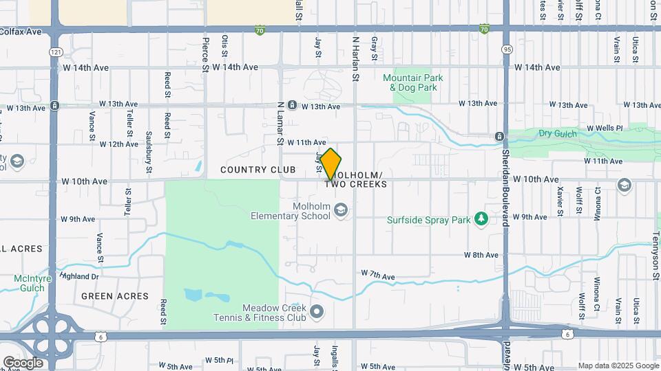 995 Ingalls St Map and Location Details