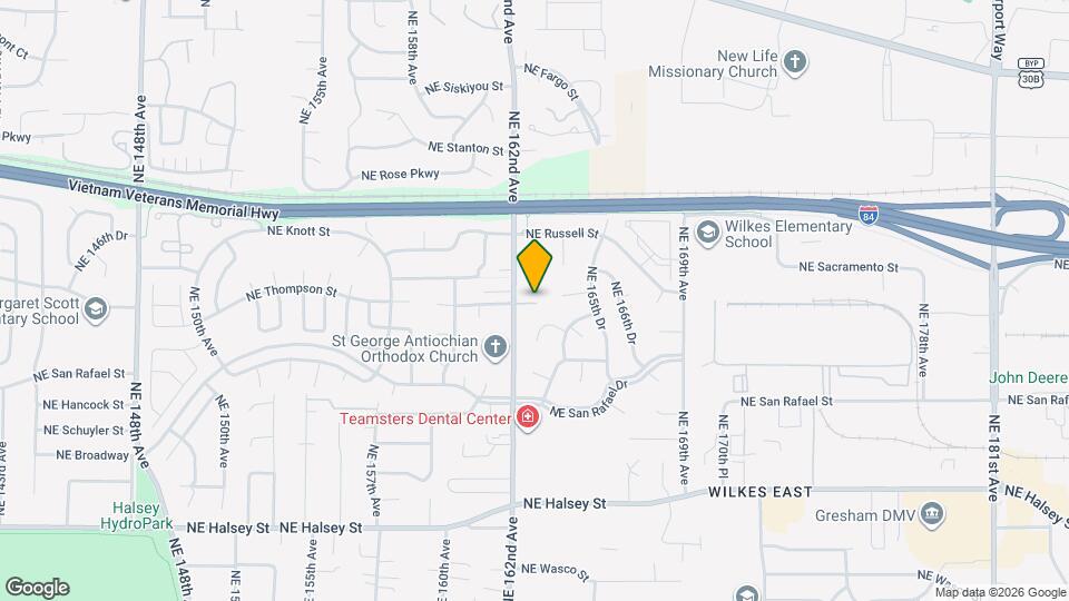 2290 NE 162nd Ave Map and Location Details