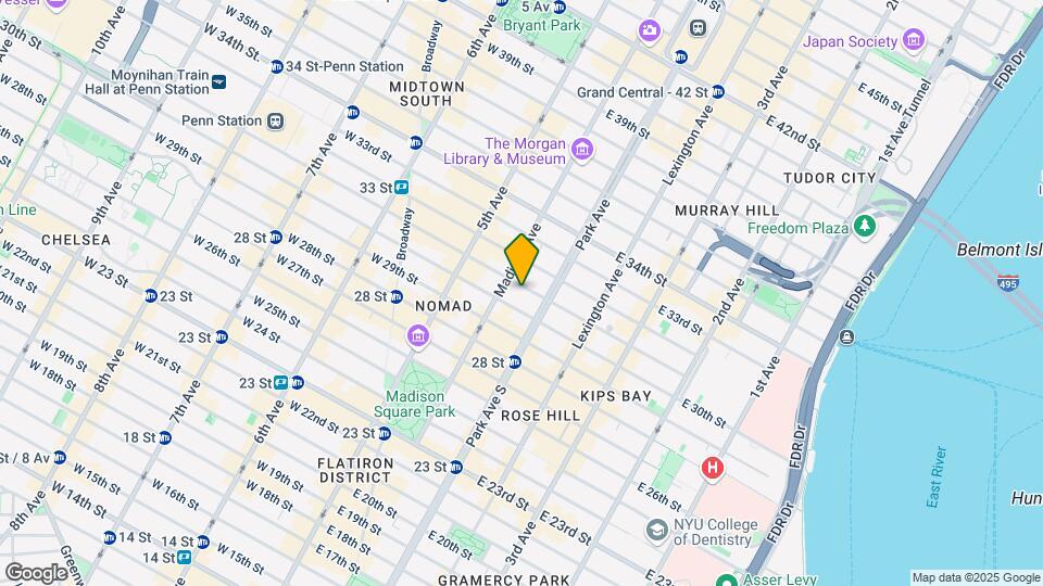 32 E 31st St Map and Location Details