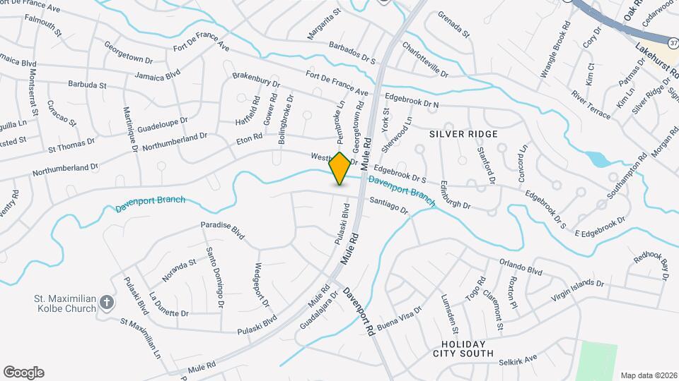 14 Santiago Dr W Map and Location Details