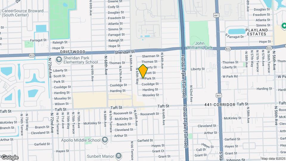 6540 Park St Map and Location Details