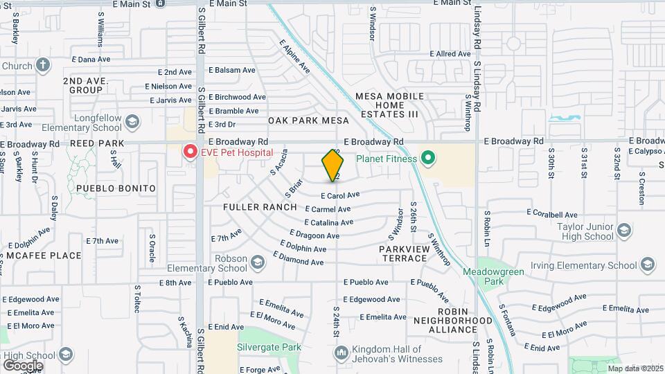 2361 E Capri Ave Map and Location Details