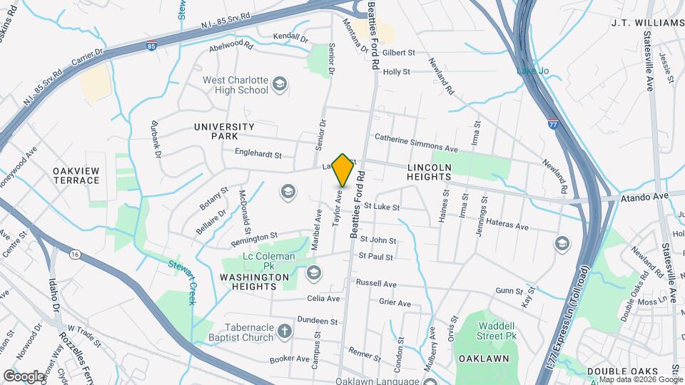 1826 Taylor Ave Map and Location Details