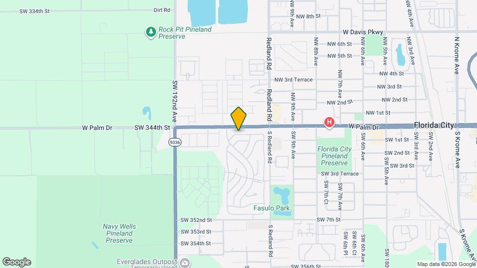 19507 SW 339th Ter Mapa y Detalles de la Ubicación