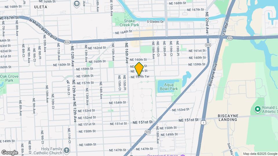 1680 NE 157th Ter Mapa y Detalles de la Ubicación