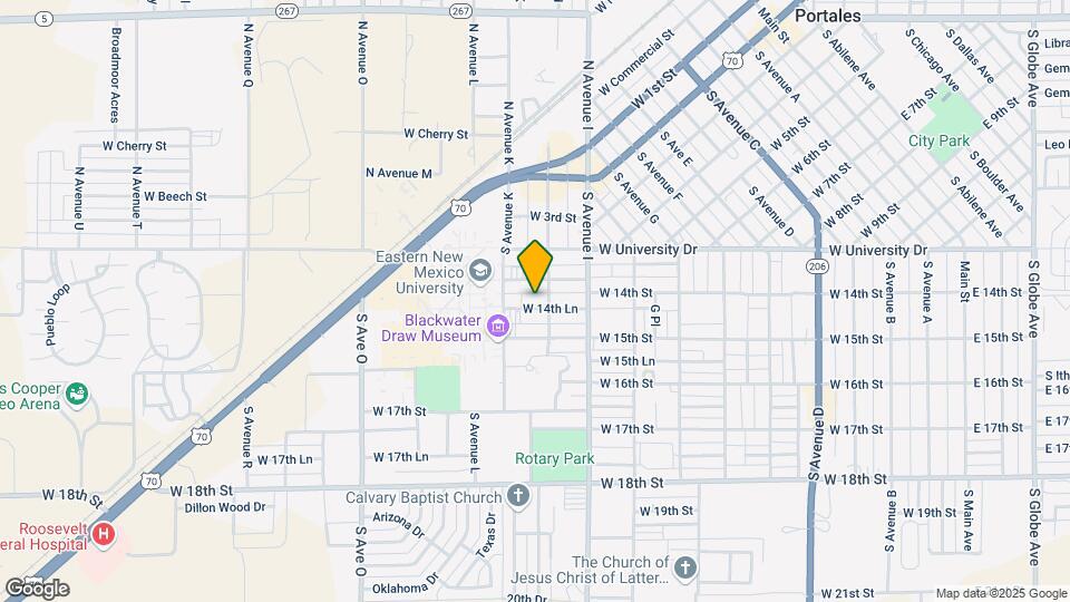 1108 W 14th Ln Map and Location Details