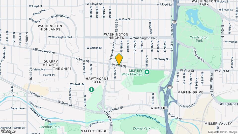 5401-5409 Vliet St Map and Location Details