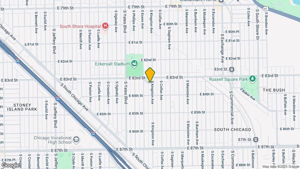 8320 S Kingston Ave Map and Location Details