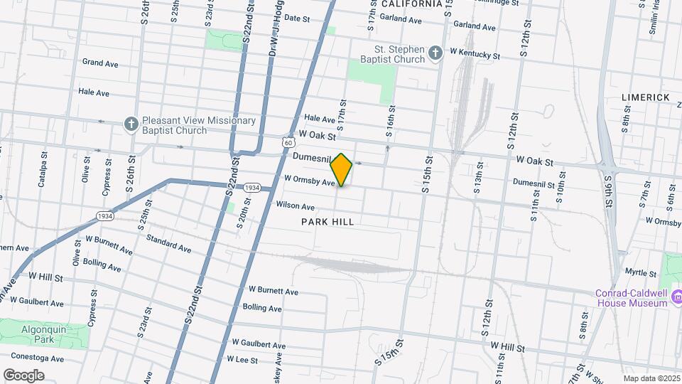 1301 Baldwin St Map and Location Details