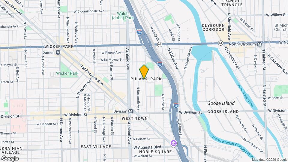 1356 N Greenview Ave Map and Location Details