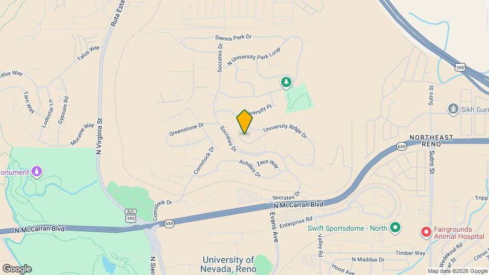 932 University Ridge Ct Map and Location Details