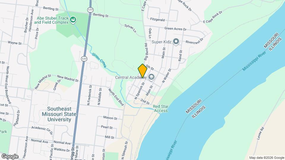 1233 N Spanish St Map and Location Details