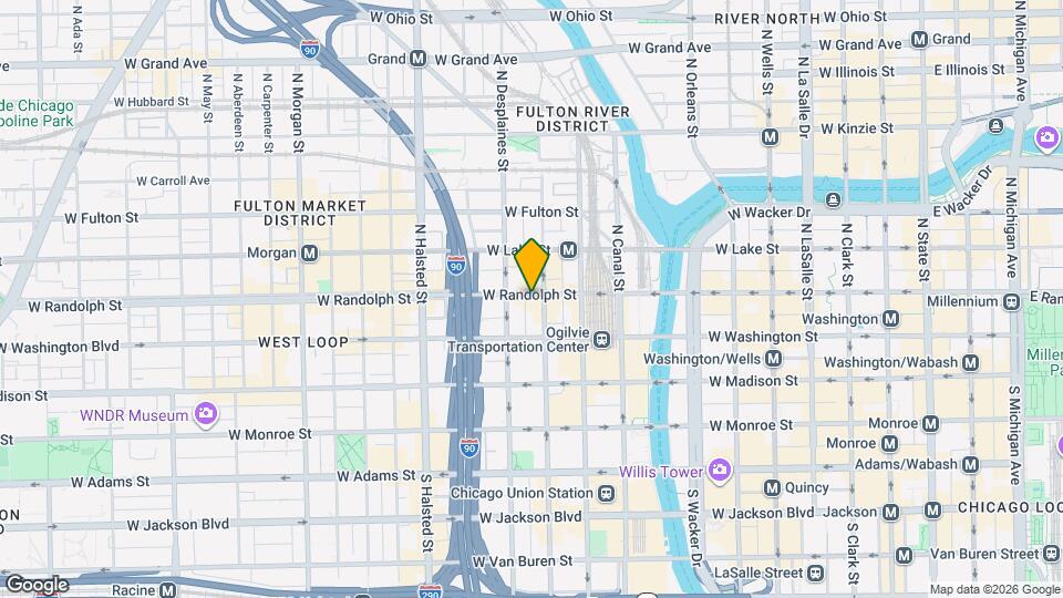 610 W Randolph St Mapa y Detalles de la Ubicación