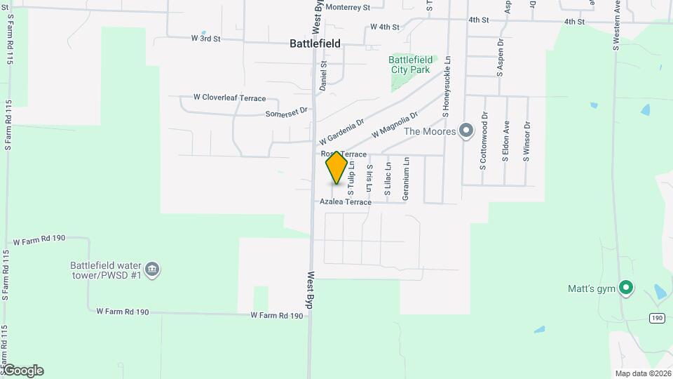 5842 S Buttercup Ln Map and Location Details