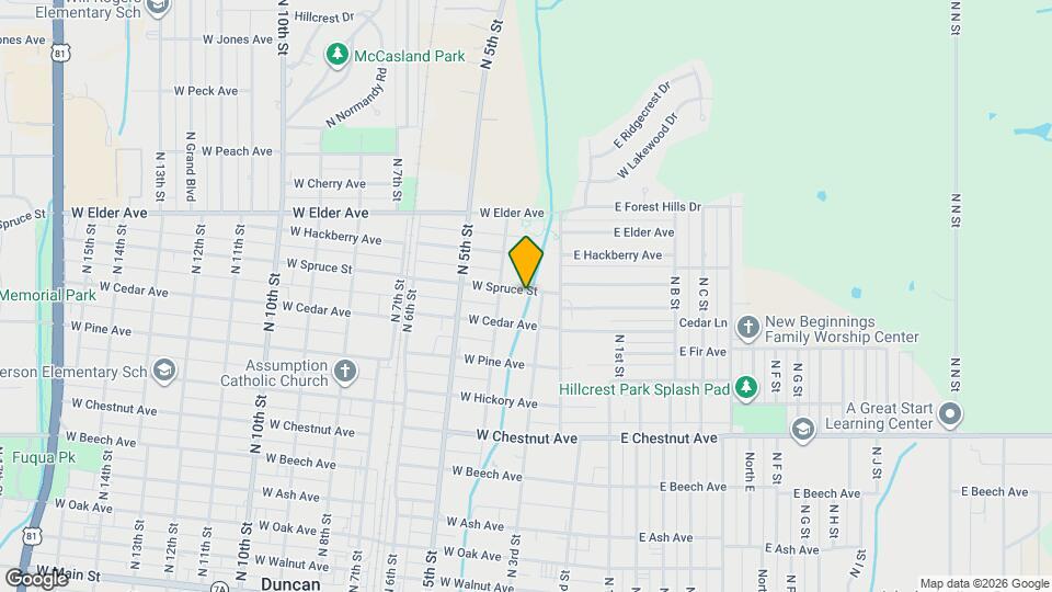 304 W Spruce Ave Map and Location Details
