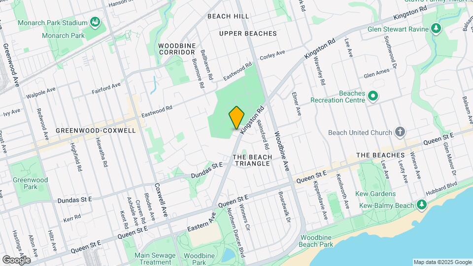 186 Kingston Rd Map and Location Details