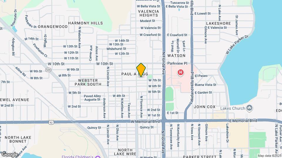 409 W 7th St Map and Location Details