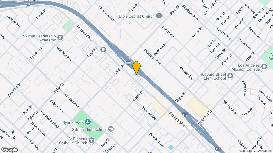 14021 Foothill Blvd Map and Location Details