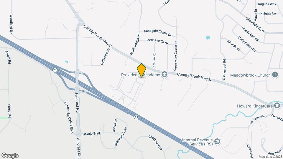 Canterbury Creek Apartments Map and Location Details