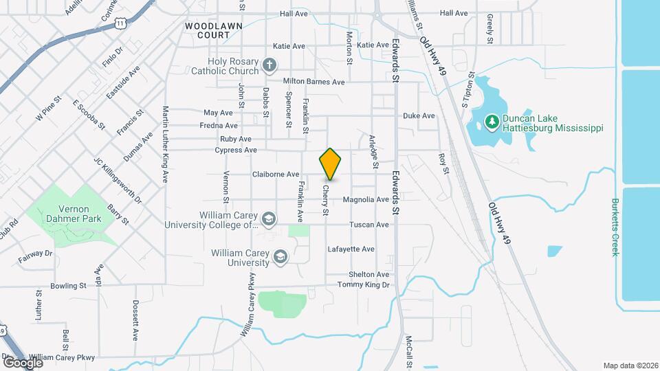 1204 Cherry St Map and Location Details