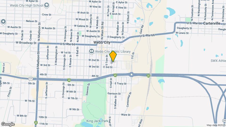 211 S Hall St Map and Location Details