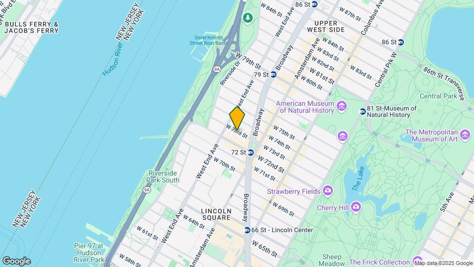 256 W 73rd St, Unit APT 9 Map and Location Details