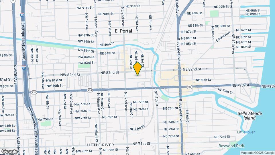 285 NE 80th Terrace Map and Location Details