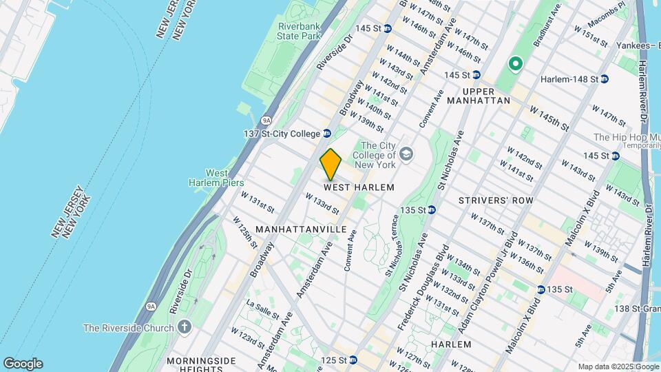 519 W 134th St Map and Location Details