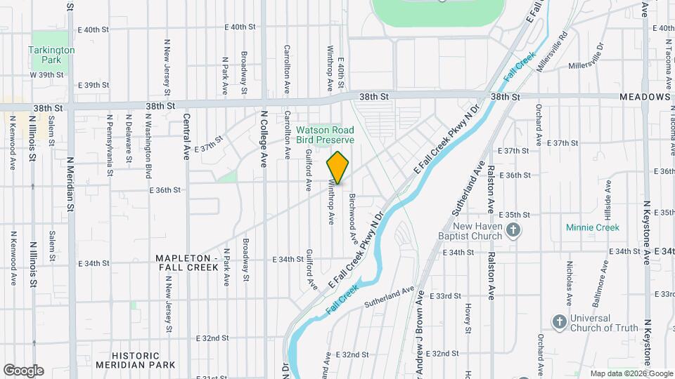 3545 Winthrop Ave Map and Location Details