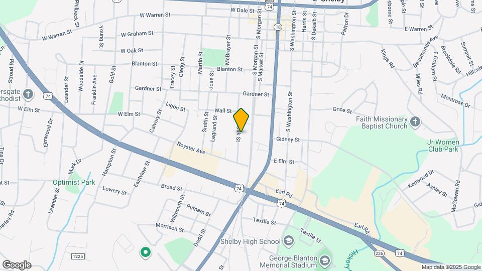 621 Live Oak St Map and Location Details