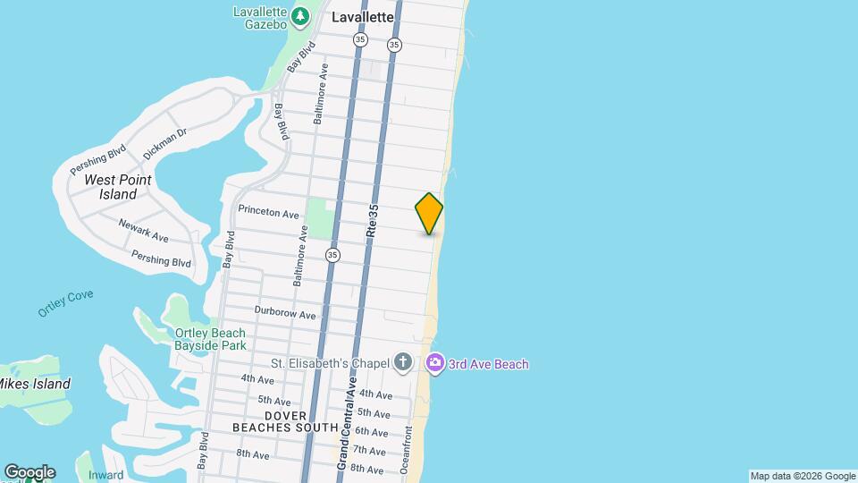 2102 Oceanfront Mapa y Detalles de la Ubicación