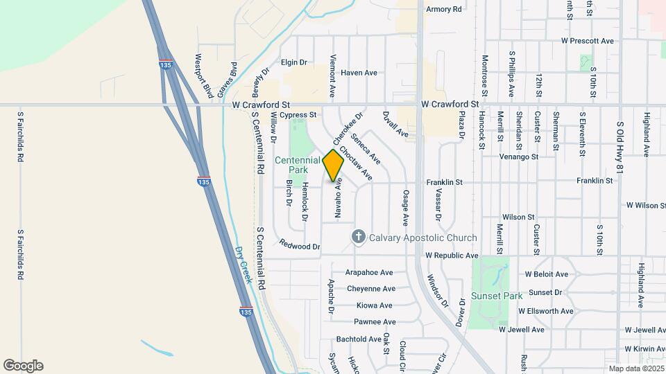 840 Navaho Ave Map and Location Details