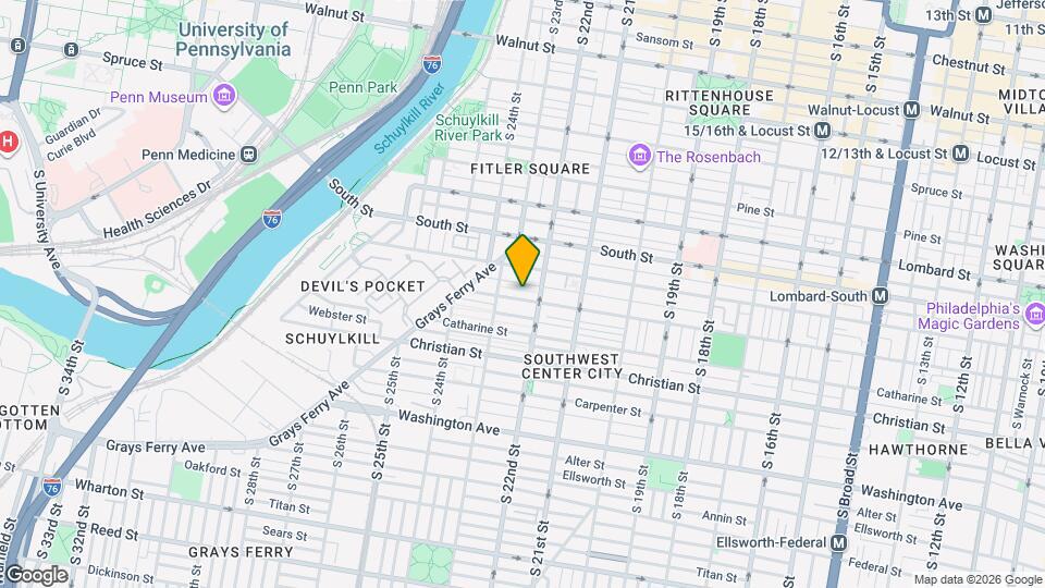 2241 Fitzwater St Map and Location Details