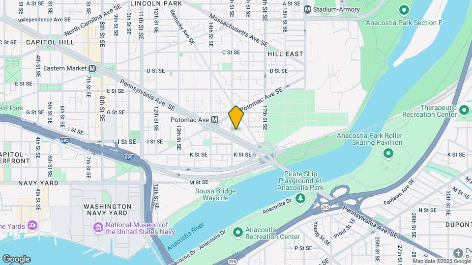 1500 Pennsylvania Ave SE, Unit 402 Map and Location Details