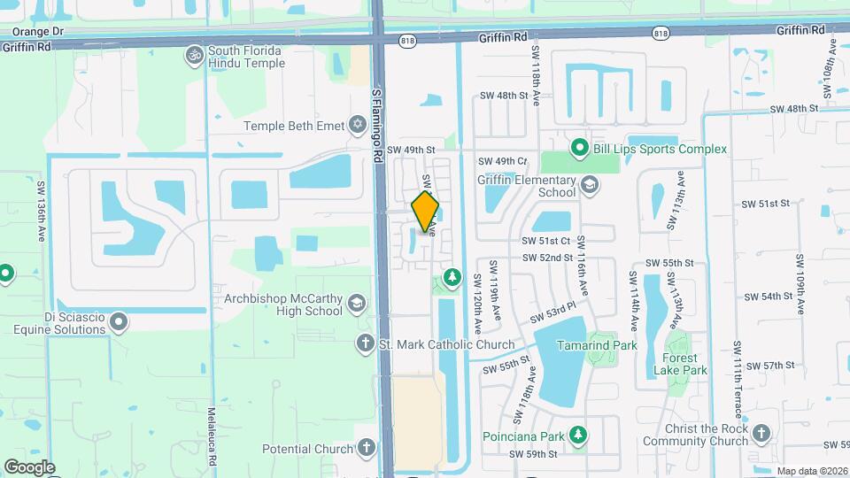 12222 SW 51st Pl Map and Location Details