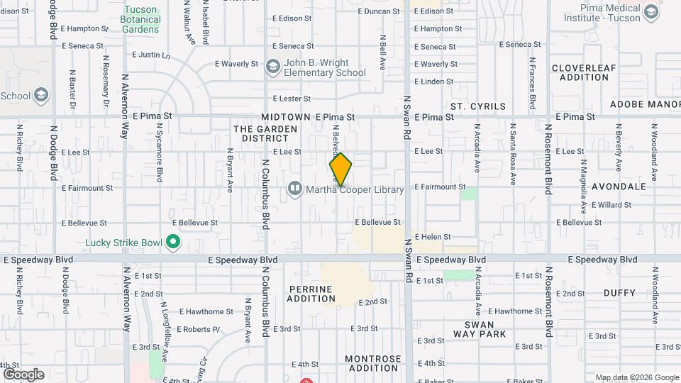4502 E Fairmount St Map and Location Details