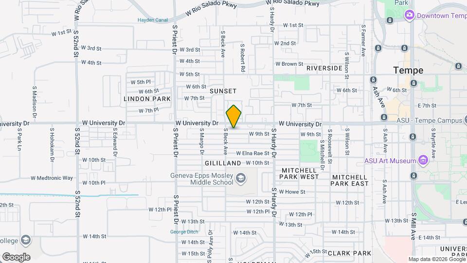 1136 W 9th St Mapa y Detalles de la Ubicación