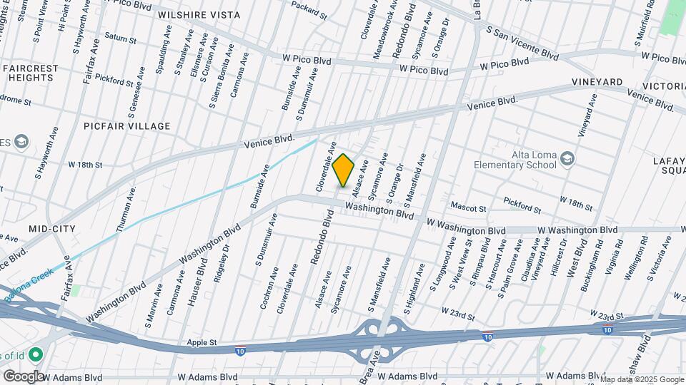 1876 1/2 S Redondo Blvd, Unit 1876 12 Map and Location Details
