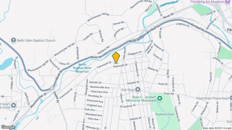 160 Plymouth St Map and Location Details