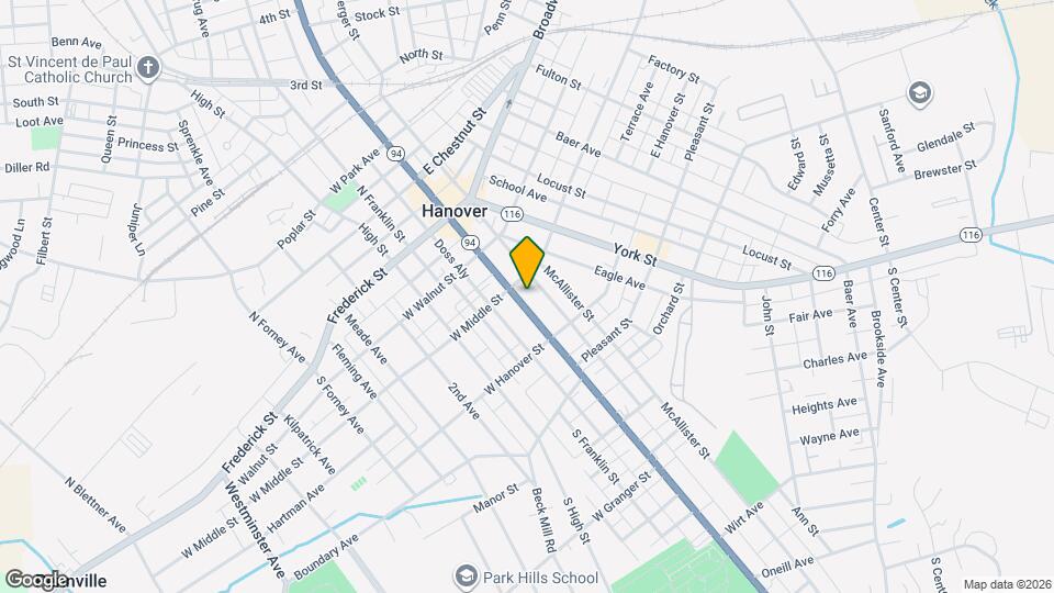 222 Baltimore St Map and Location Details