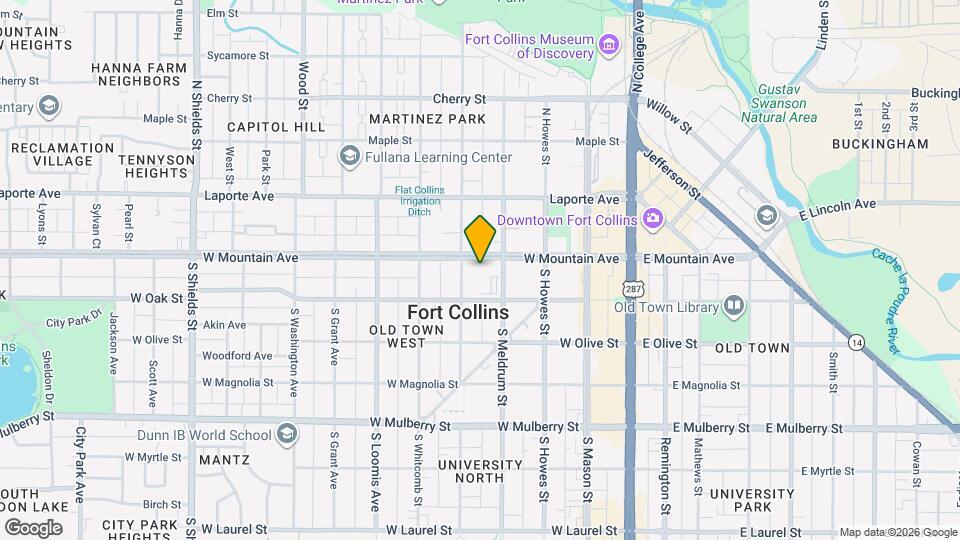 419 W Mountain Ave Map and Location Details