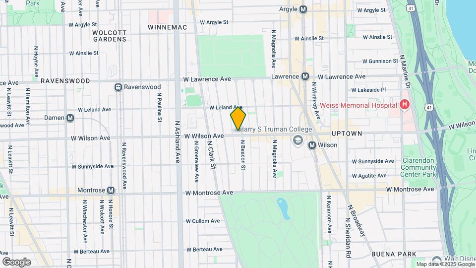 1350 W Wilson Ave Map and Location Details